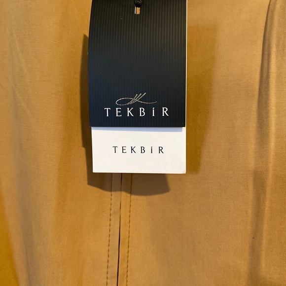 RARE AUTHENTIC TEKBIR Beige Trench Coat Zip sz46 Msrp $749 - Picture 13 of 15
